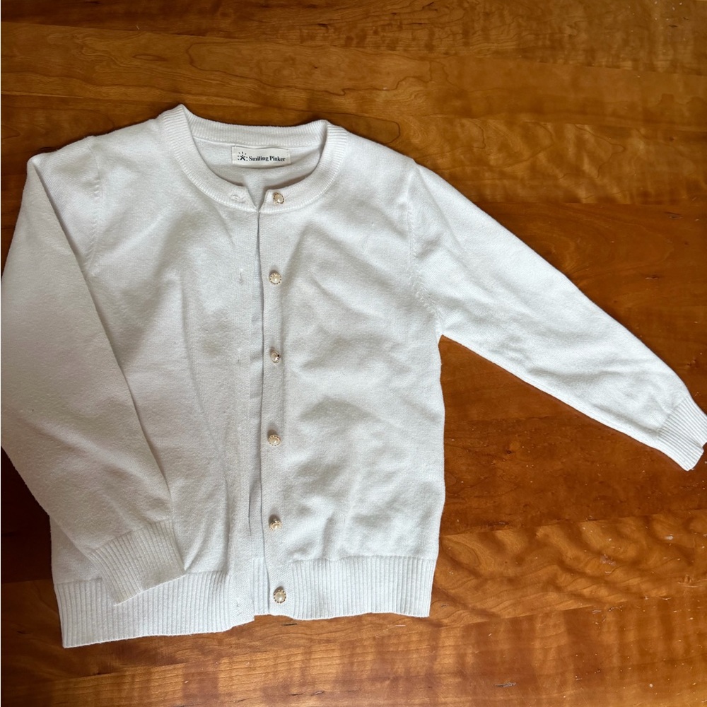 White cardigan size 7